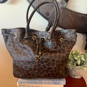 Talbots brown and black shoulder bag